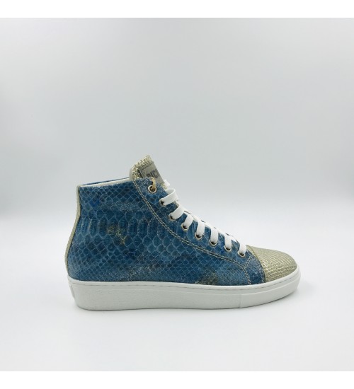 Handmade shoes snake skin and leather